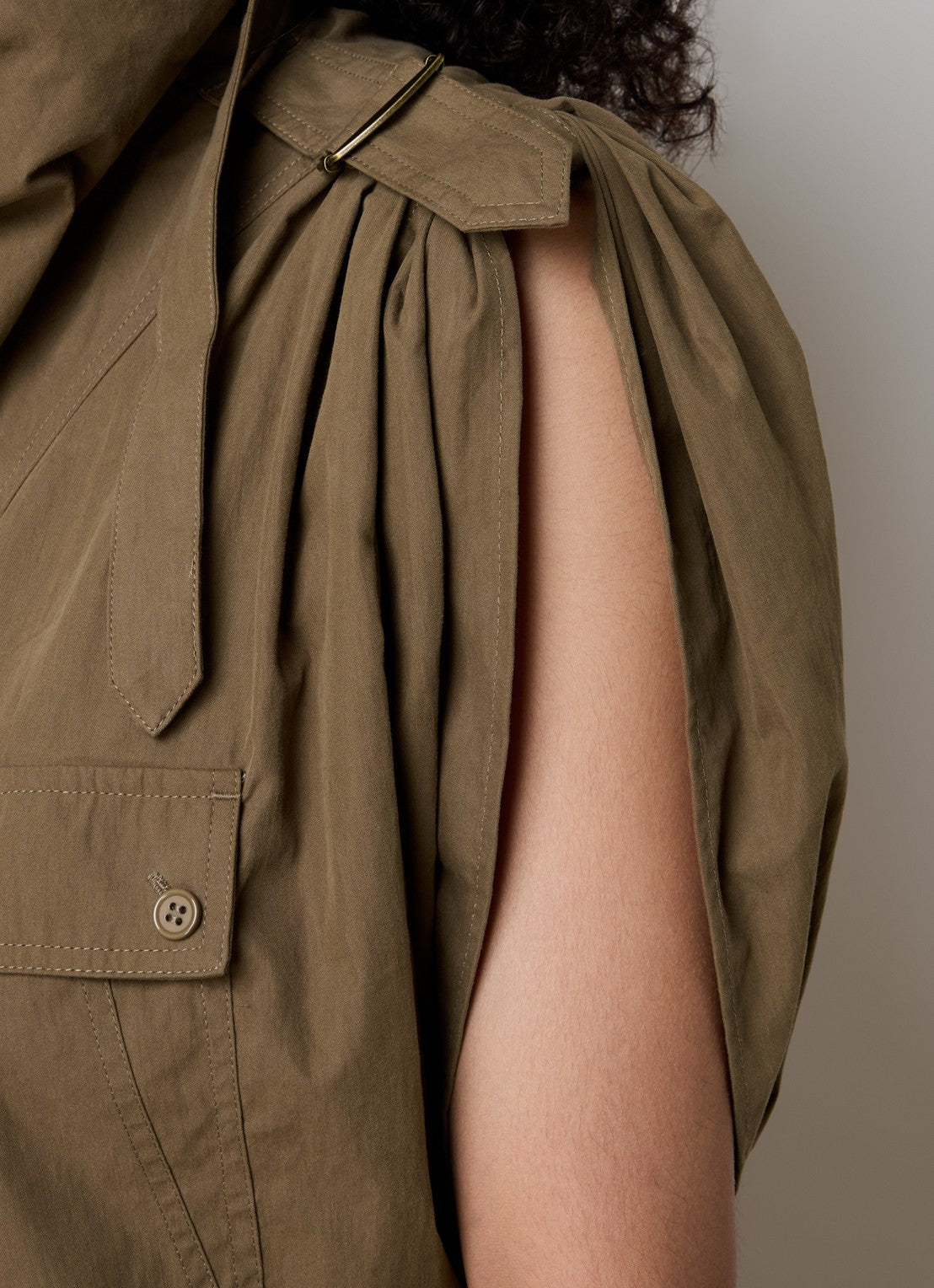 ISABEL MARANT NEMIA top khaki