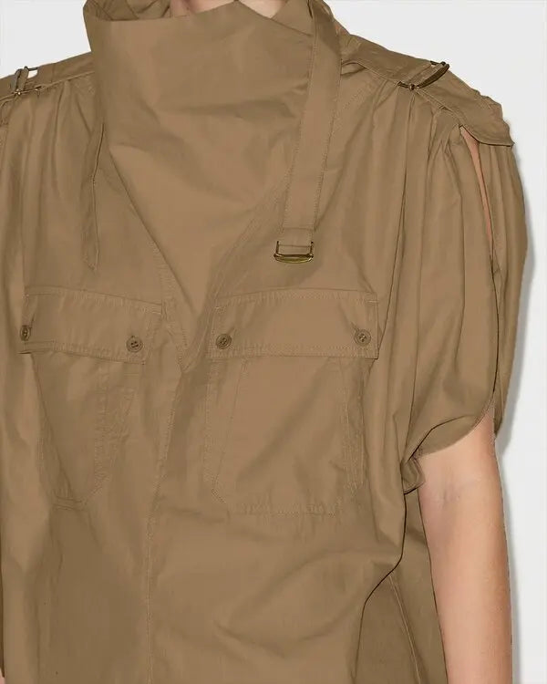 ISABEL MARANT NEMIA top khaki