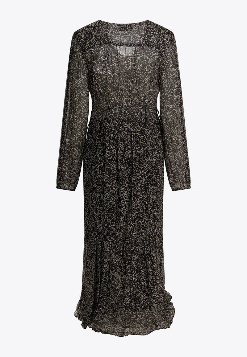 ISABEL MARANT BRIANE dress black ecru