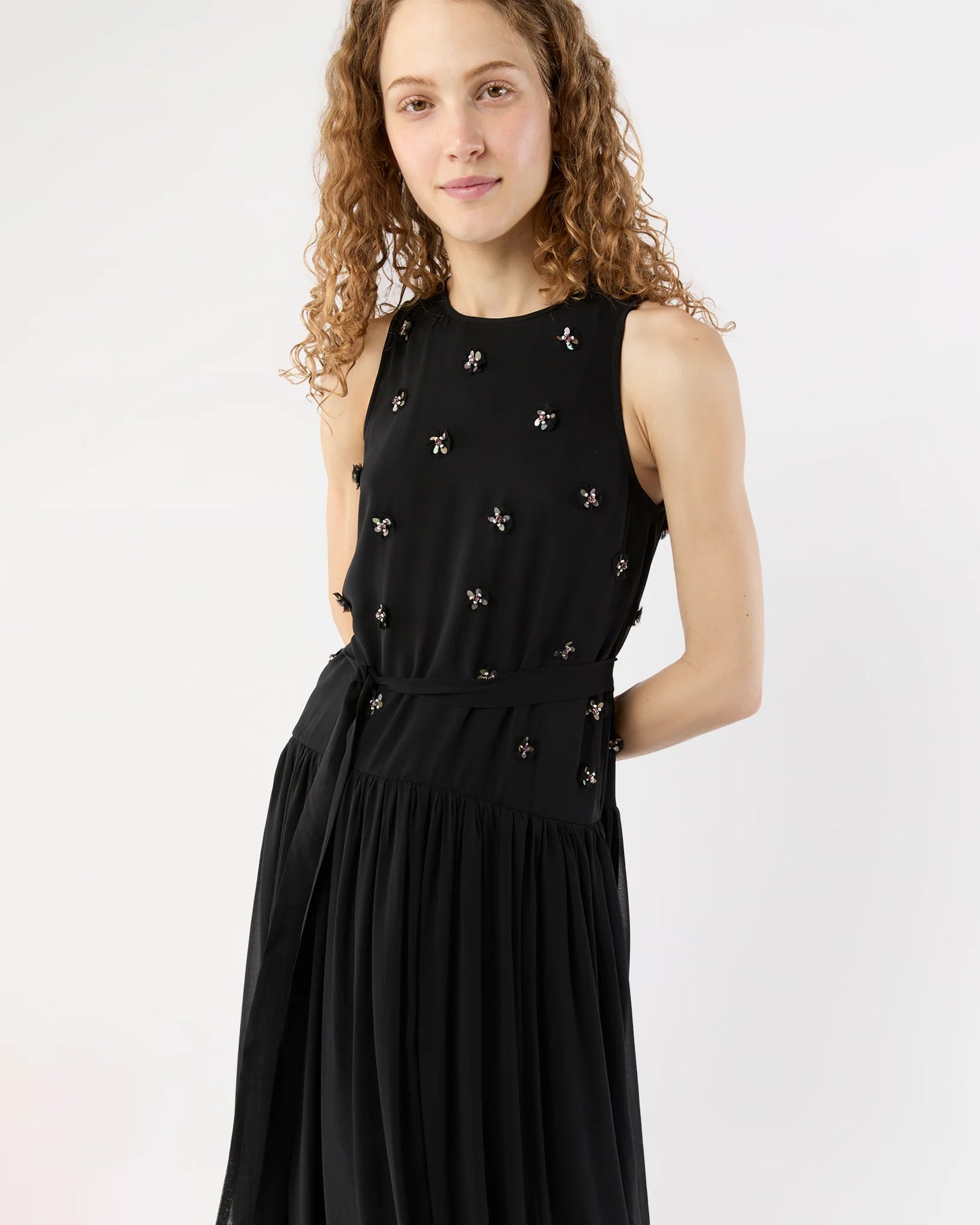 ULLA JOHNSON ELENI dress black