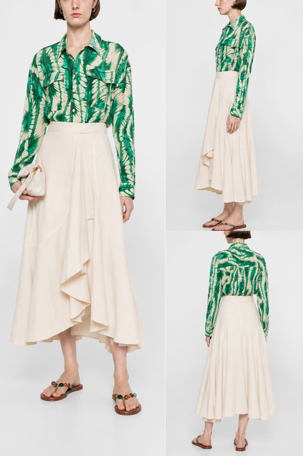 ULLA JOHNSON SABINA skirt ecru
