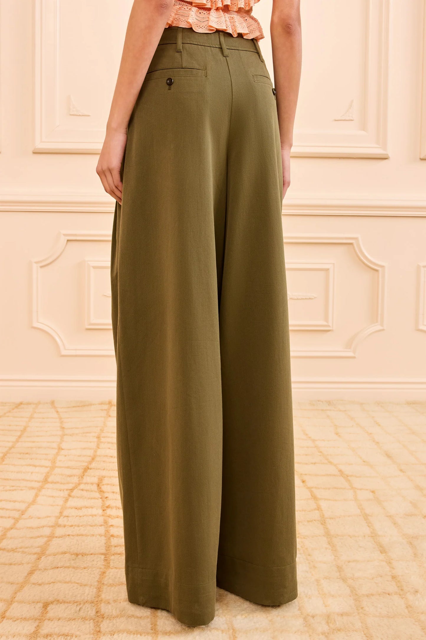 ULLA JOHNSON MOTHERWELL wide leg trousers