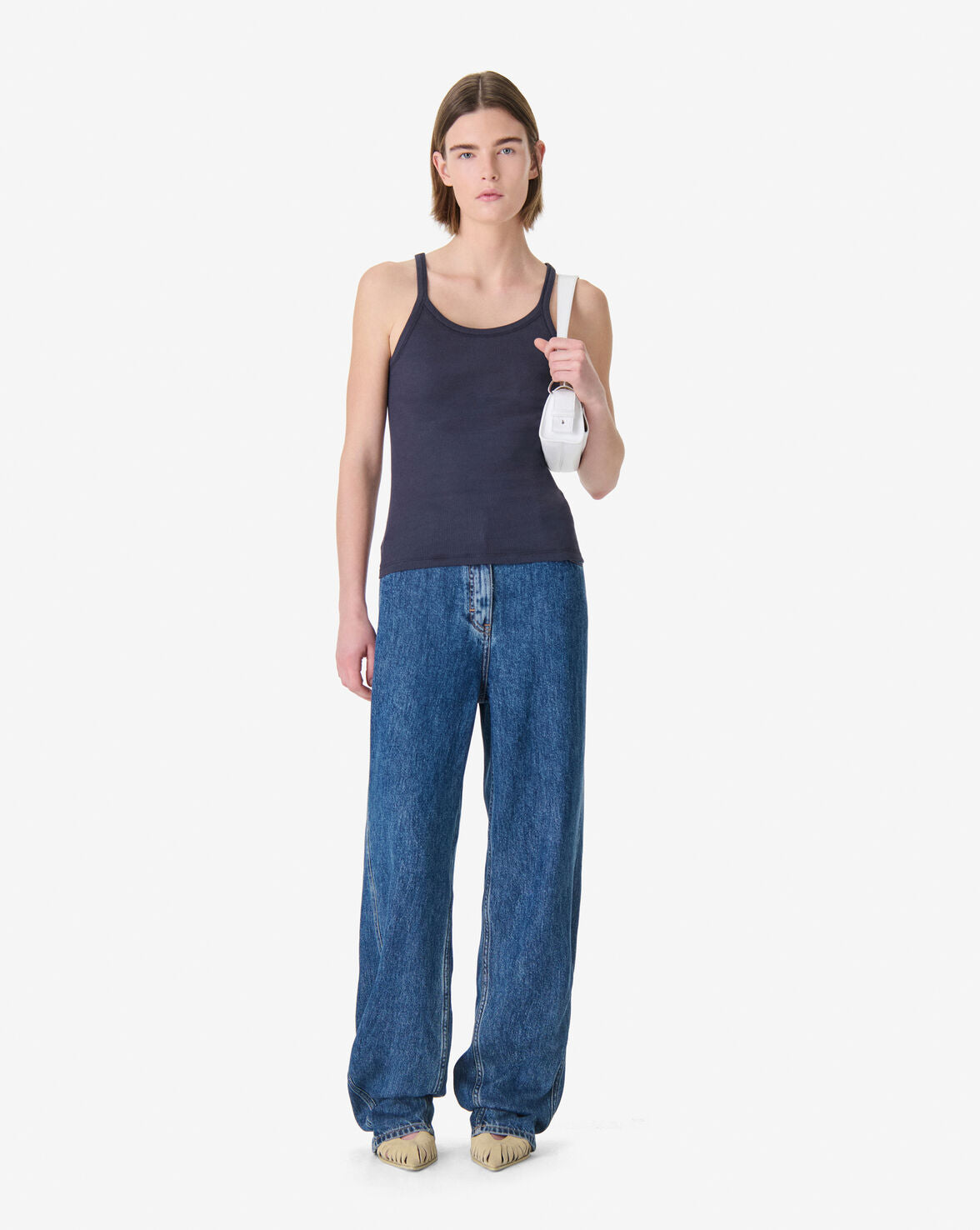 IRO PALISSO t shirt anchor blue