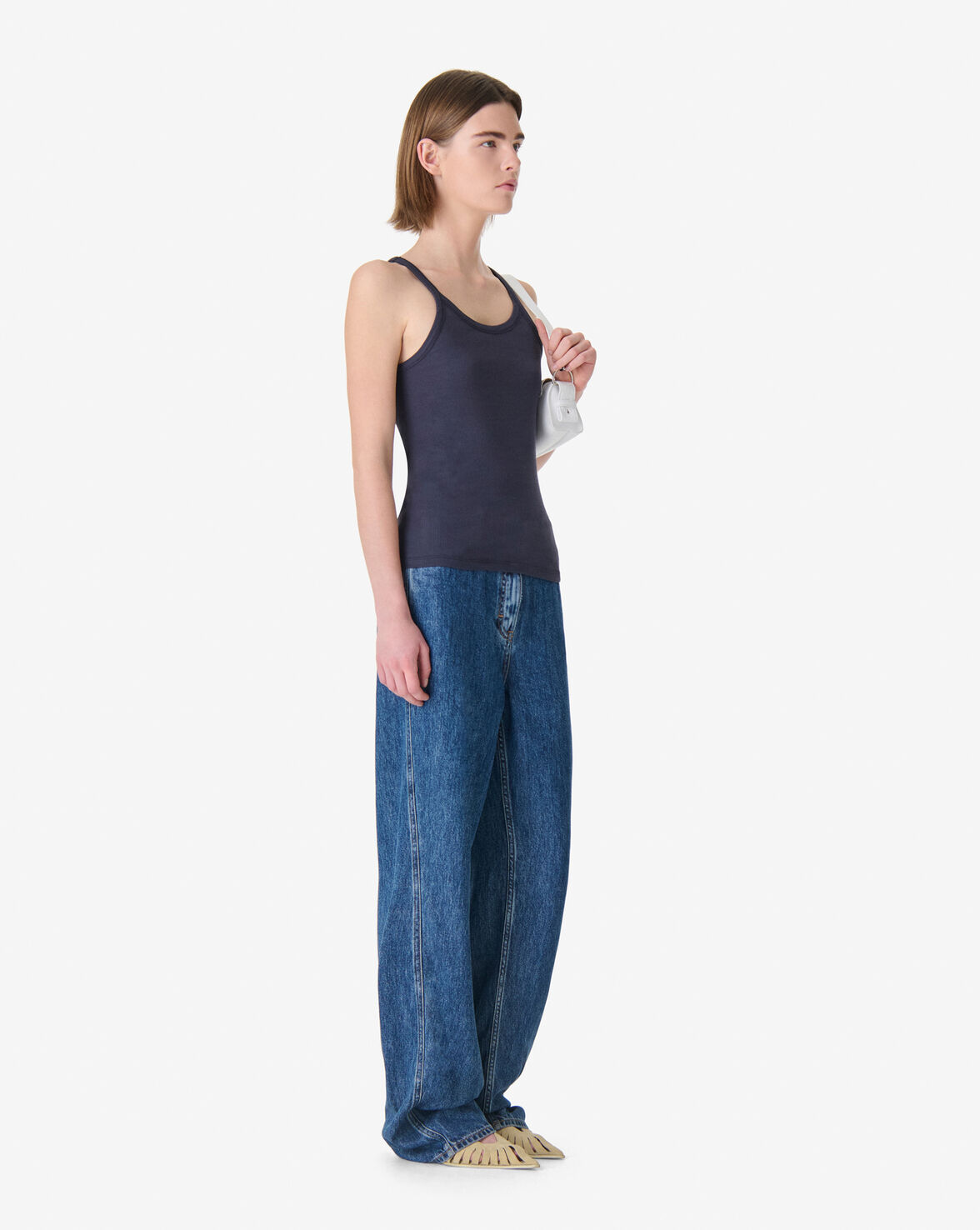 IRO PALISSO t shirt anchor blue
