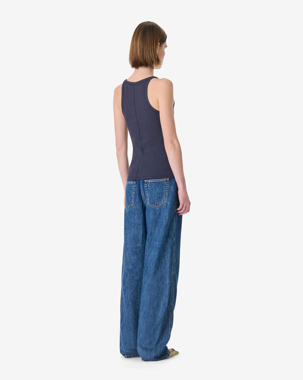 IRO PALISSO t shirt anchor blue