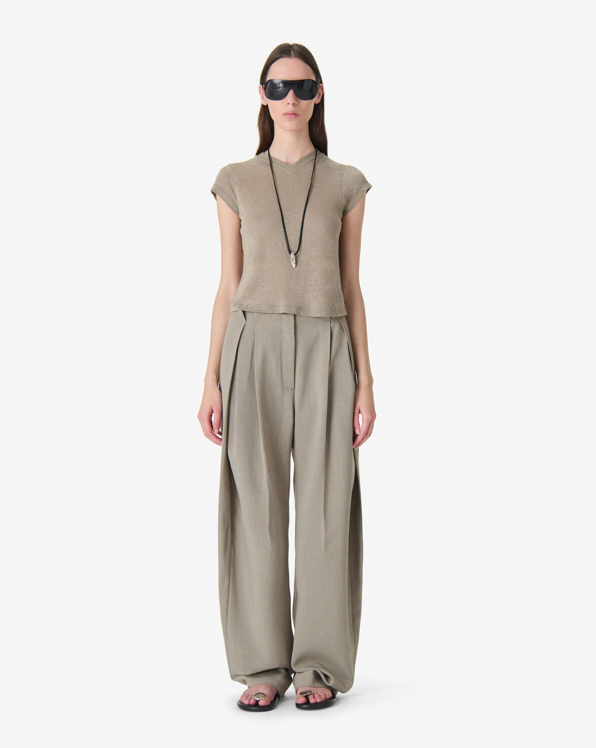 IRO SYBEL t-shirt olive green