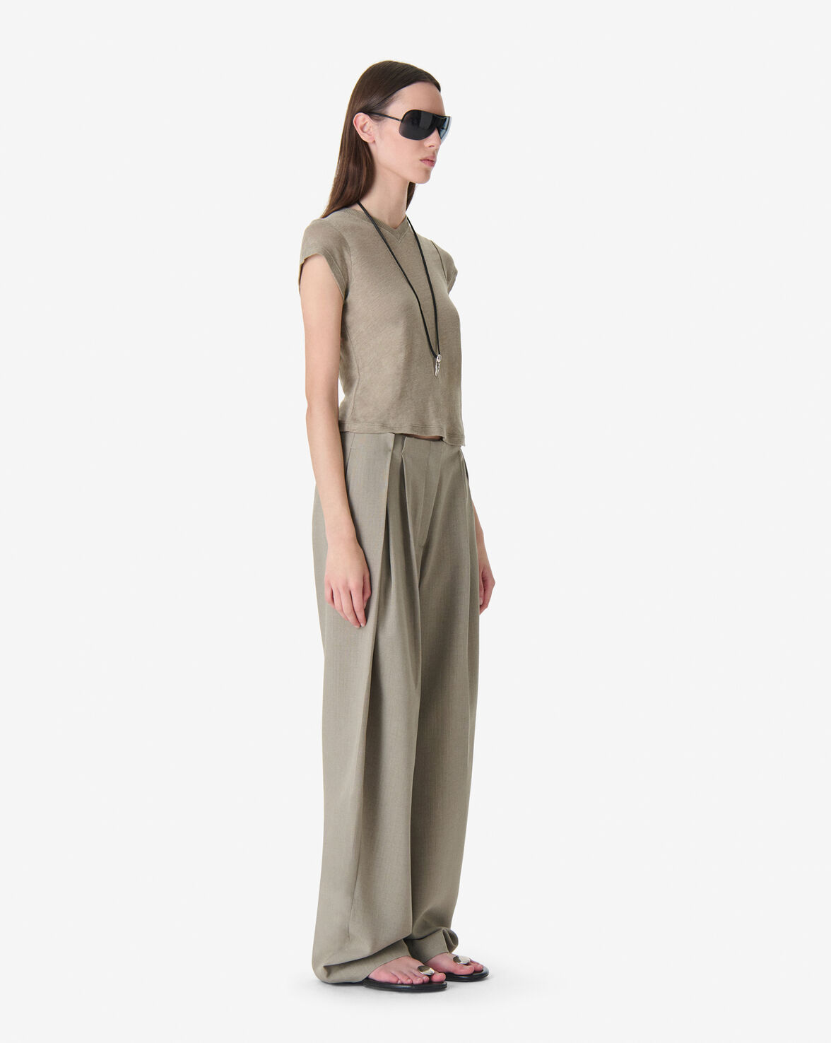 IRO SYBEL t-shirt olive green