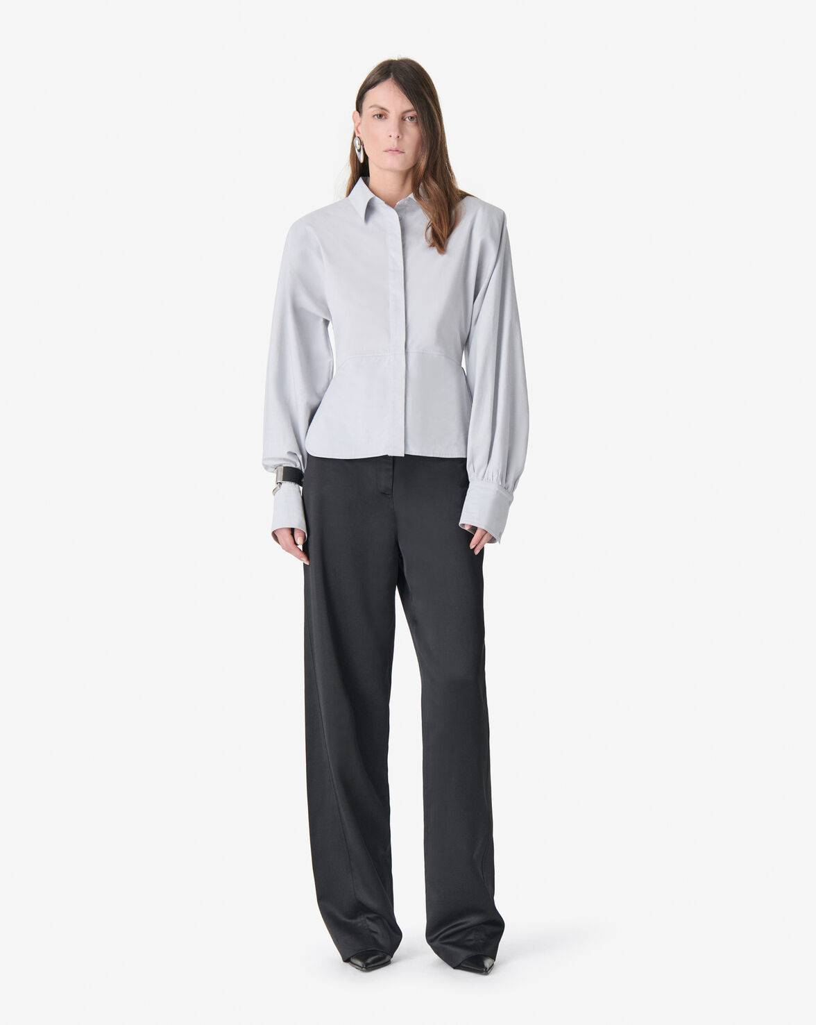 IRO JANINE shirt ice grey