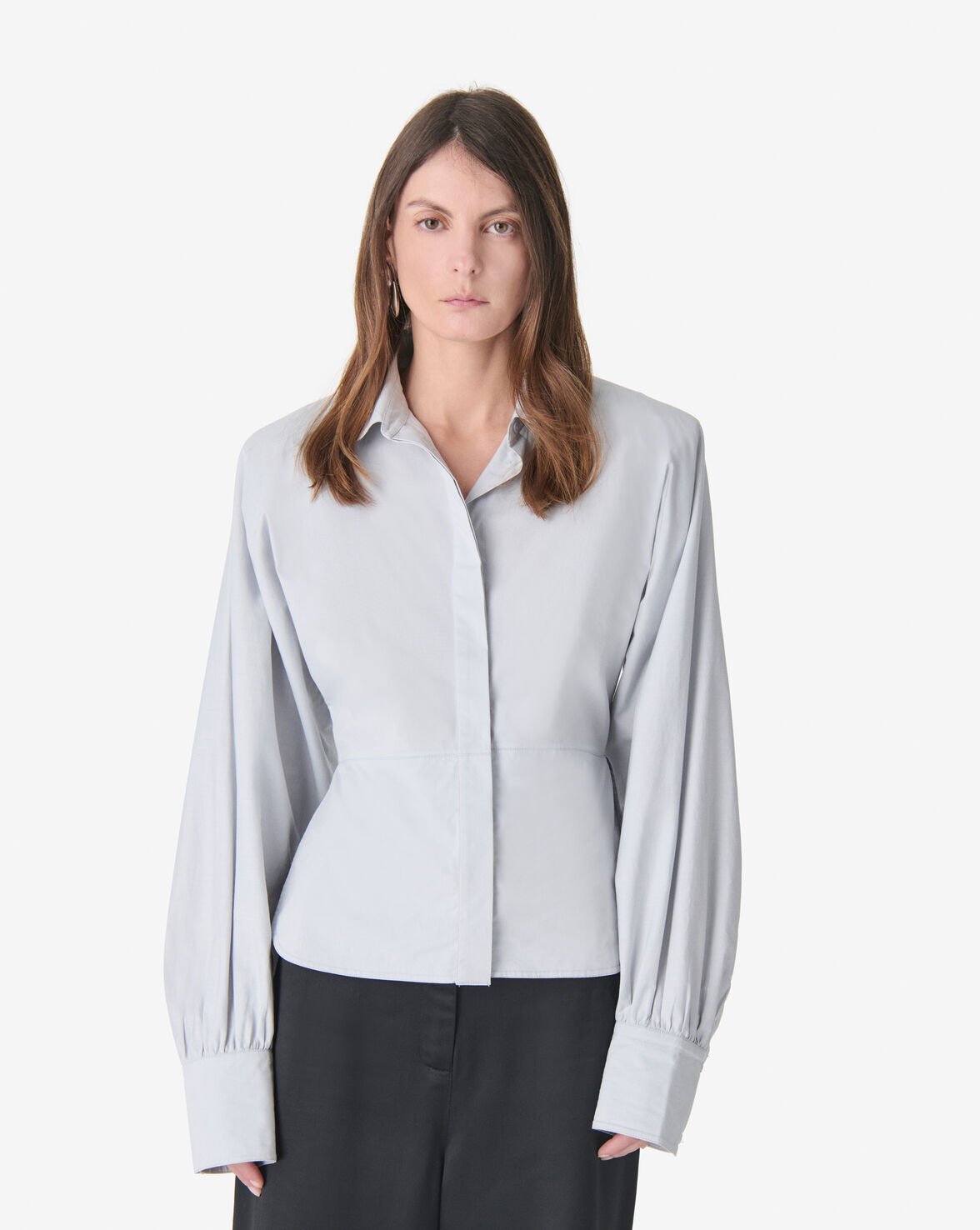 IRO JANINE shirt ice grey