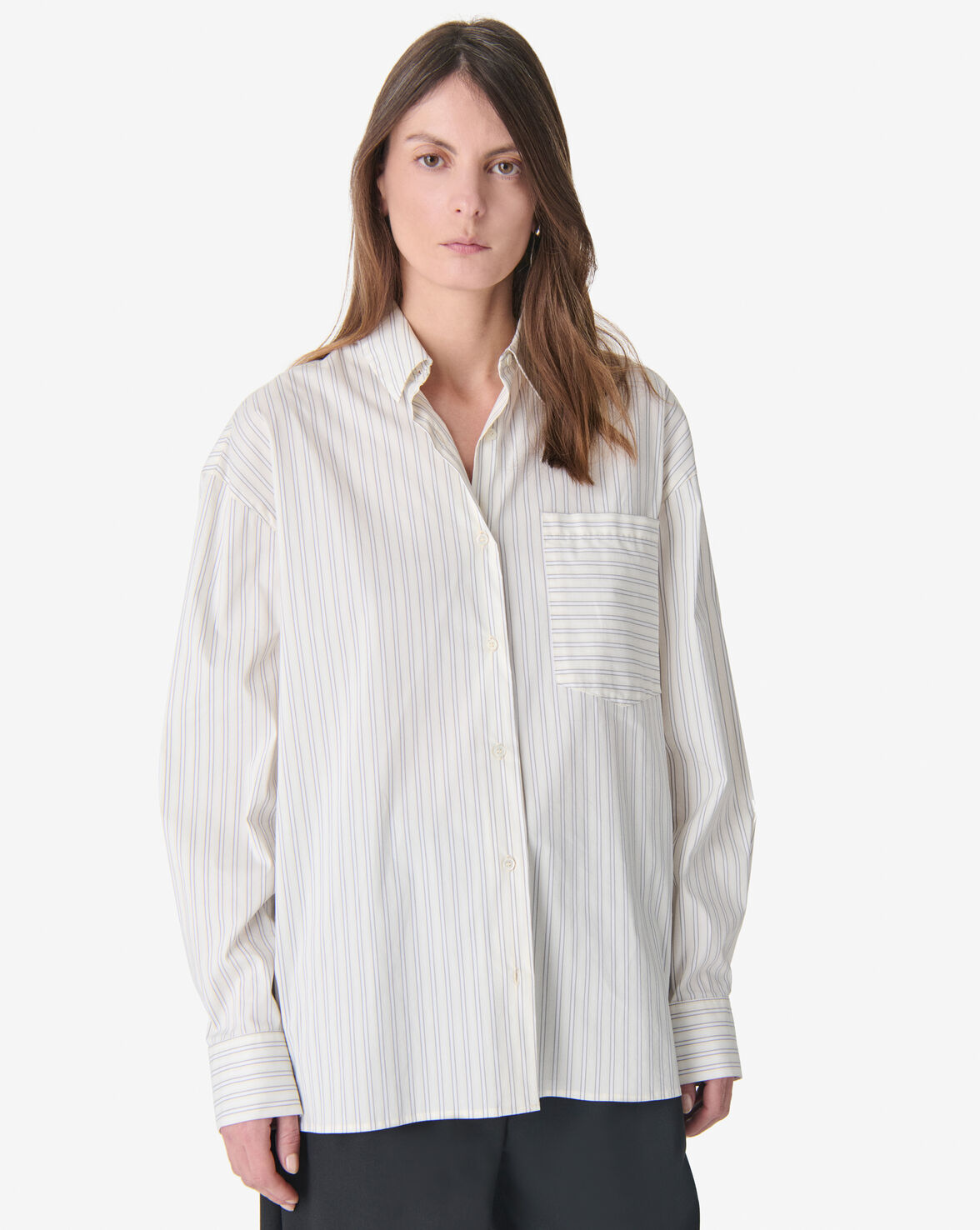IRO LASMY shirt vanilla stripes