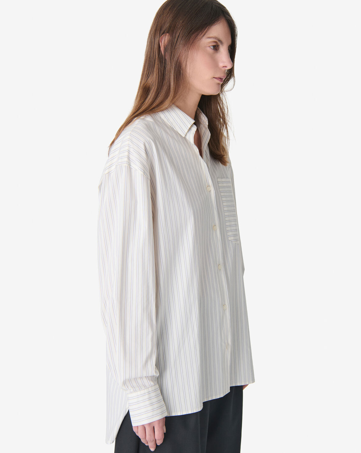 IRO LASMY shirt vanilla stripes