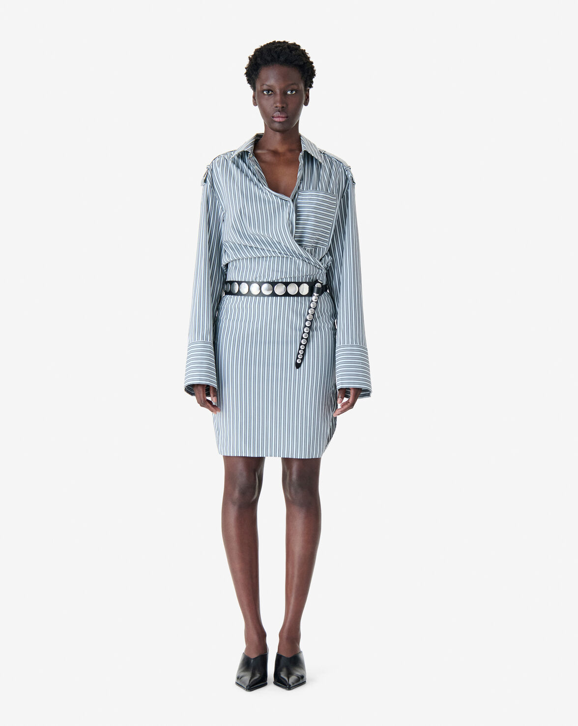 IRO LAZUL dress ocean stripes