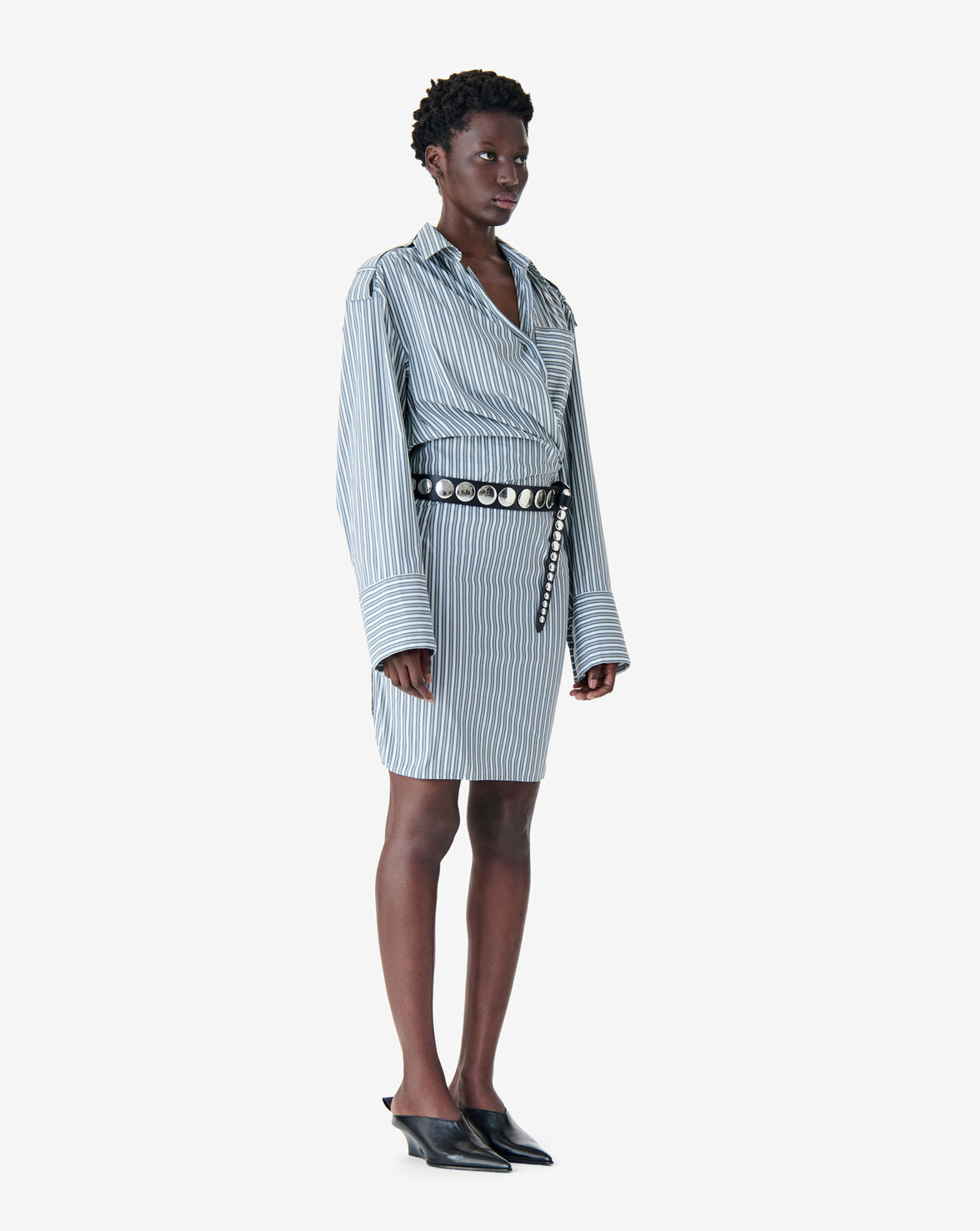 IRO LAZUL dress ocean stripes