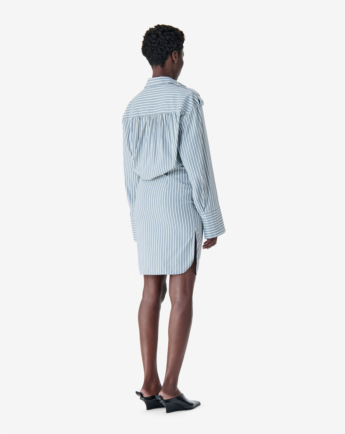 IRO LAZUL dress ocean stripes