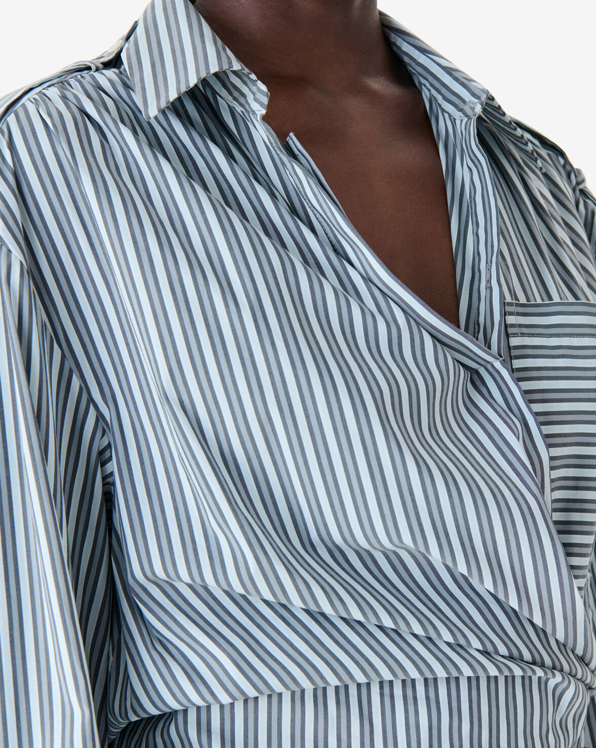 IRO LAZUL dress ocean stripes