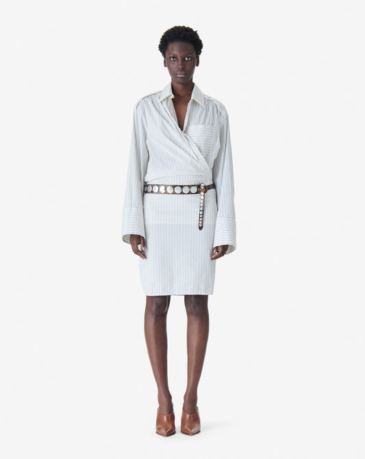 IRO LAZUL dress vanilla stripes