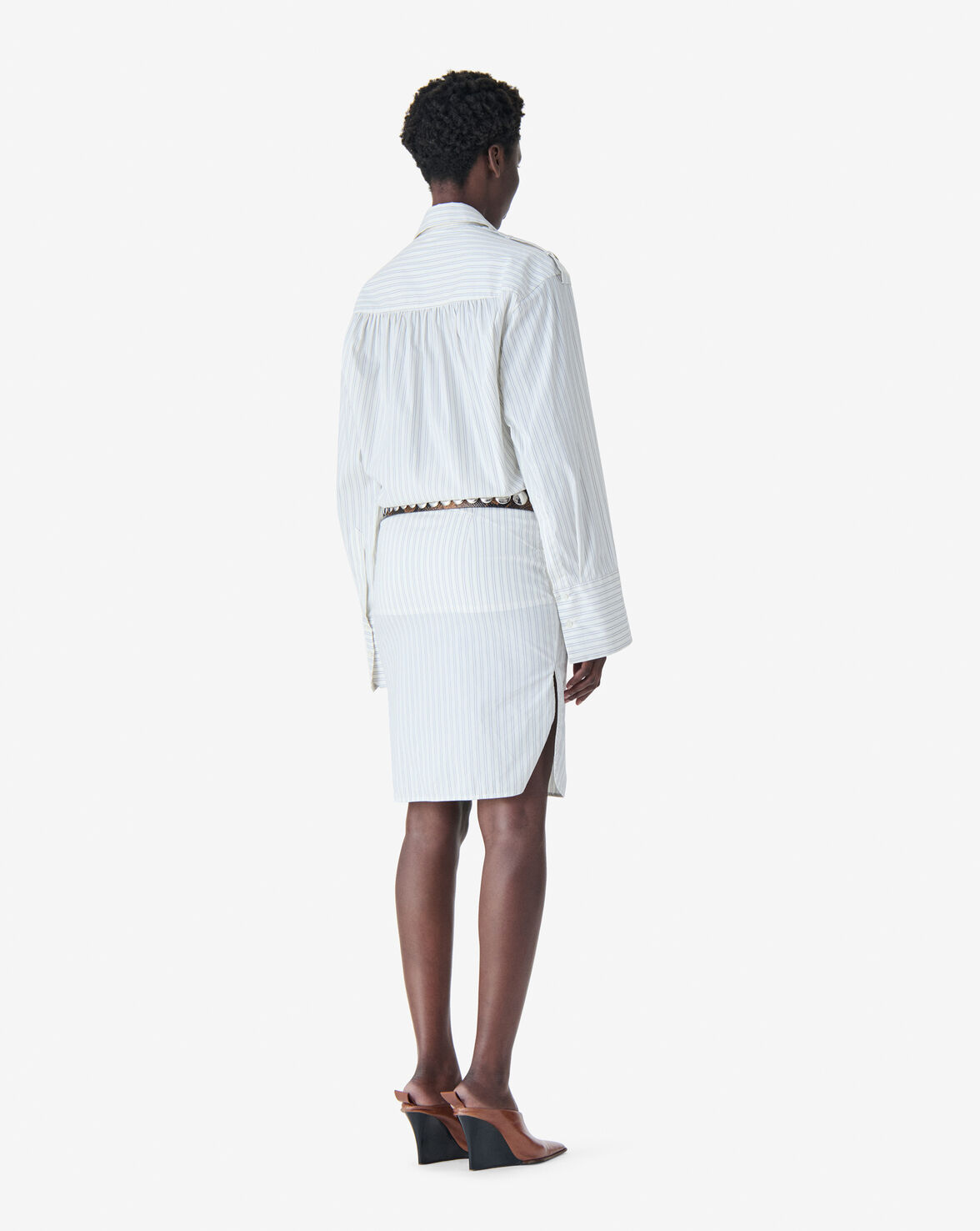 IRO LAZUL dress vanilla stripes