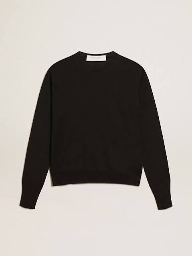 Golden Goose P000665 round neck sweater black