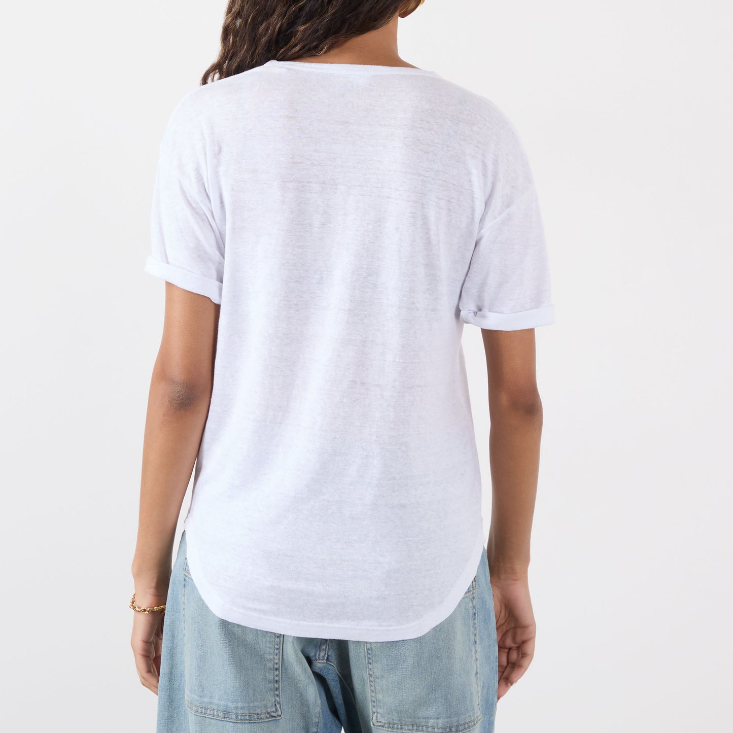 ISABEL MARANT KOLDIA t-shirt white silver