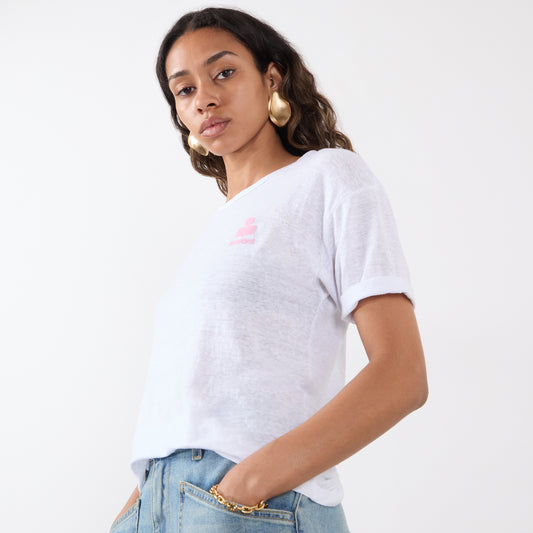 ISABEL MARANT KOLDIA t-shirt white silver