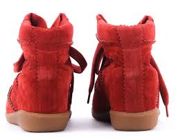 ISABEL MARANT BOBBY sneakers scarlet red