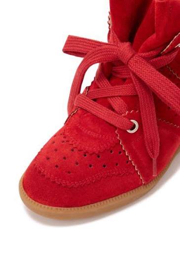 ISABEL MARANT BOBBY sneakers scarlet red
