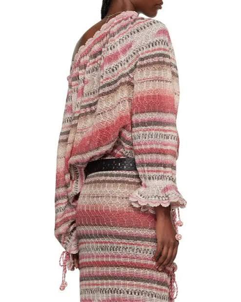 ISABEL MARANT NALYNA blouse pink