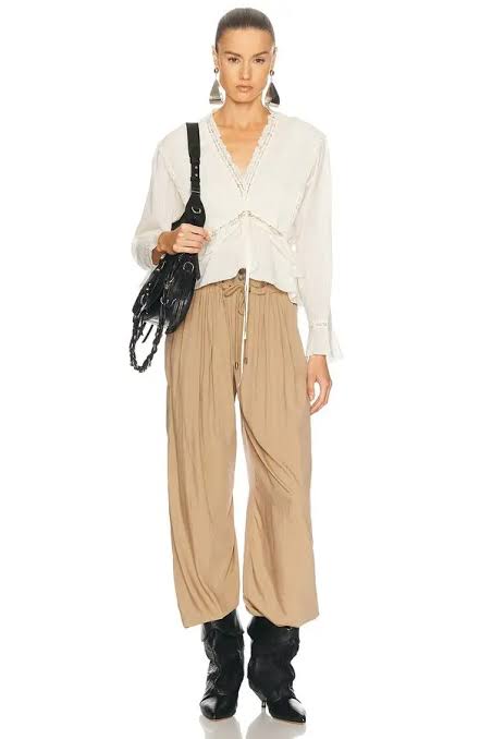 ISABEL MARANT DAMIENNE top ecru