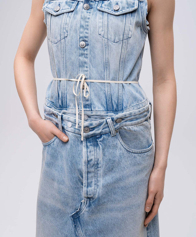 MM6 Maison Margiela modular long denim dress