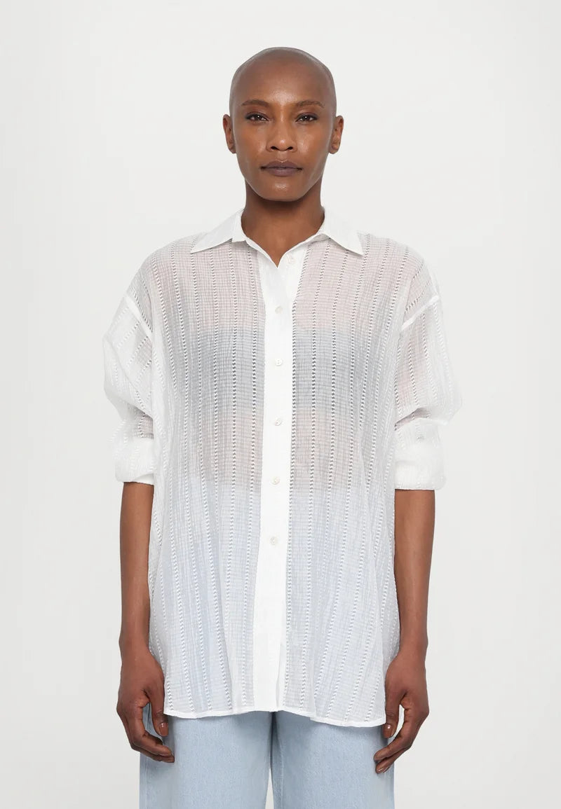 REMAIN oversized shirt bright white