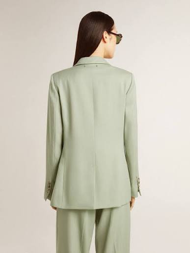 GOLDEN GOOSE P001965 blazer seagrass