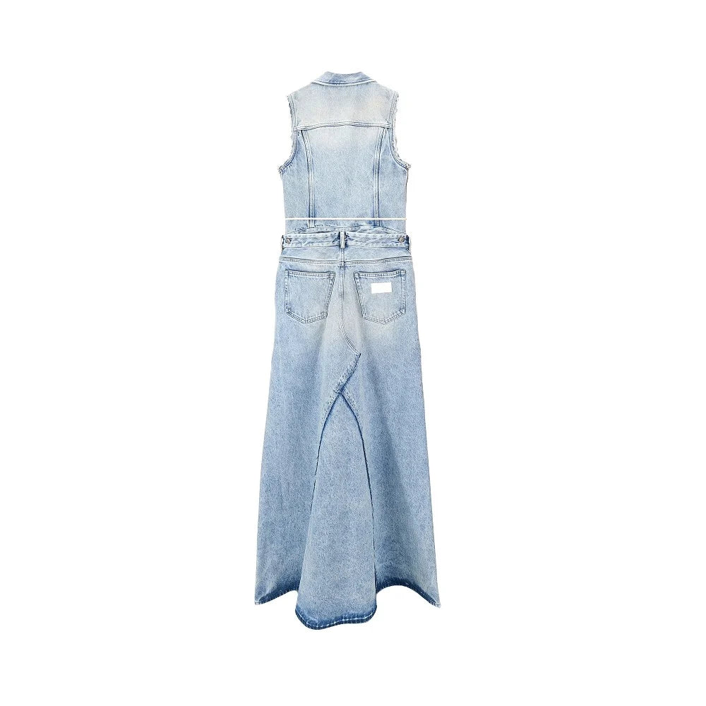 MM6 Maison Margiela modular long denim dress