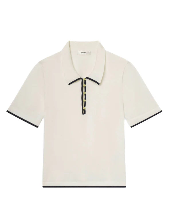 FRAME the sport polo cream