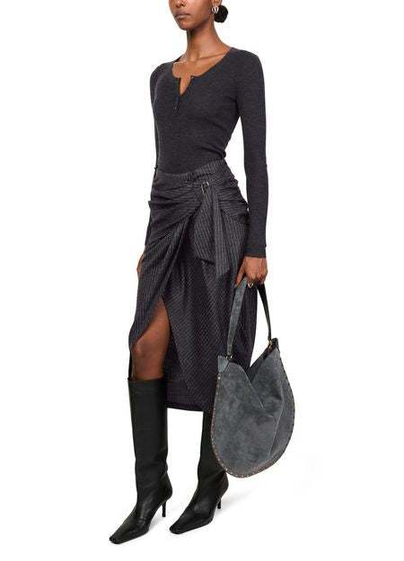 ISABEL MARANT REILLY skirt anthracite