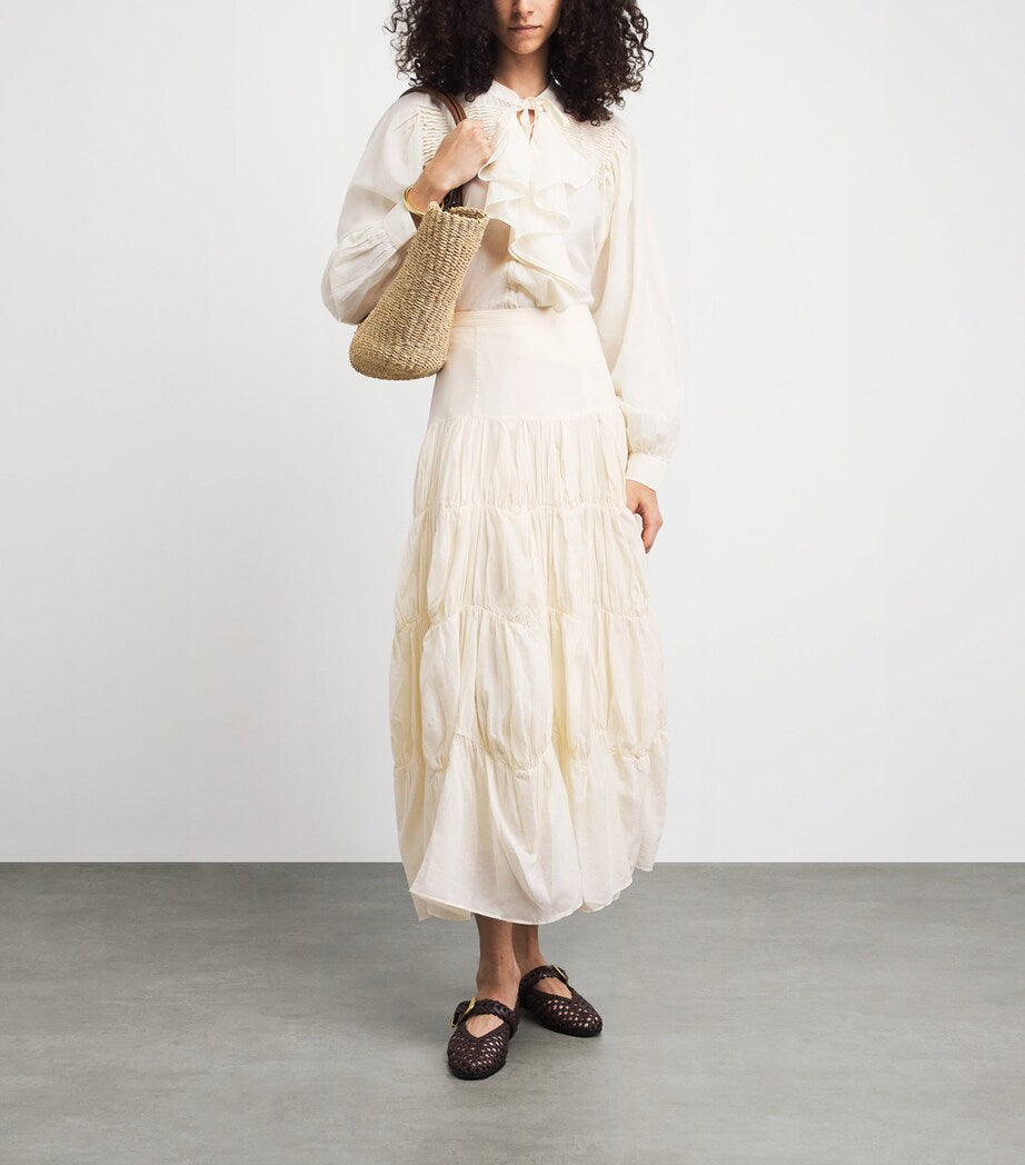ULLA JOHNSON RIKO blouse cowrie