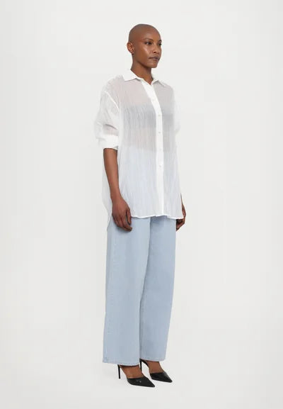 REMAIN oversized shirt bright white