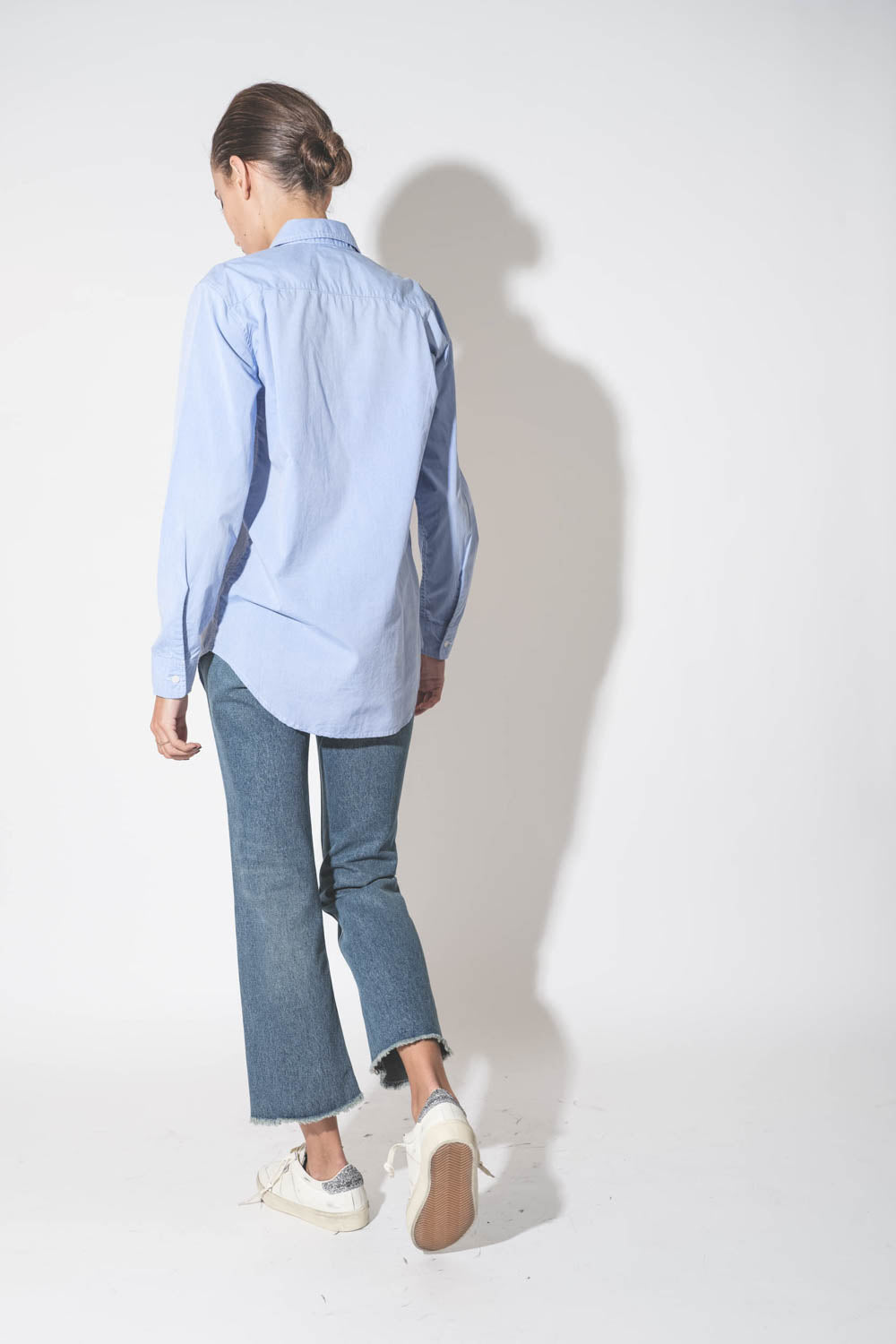 GOLDEN GOOSE P000621 Deryn cropped flare jeans