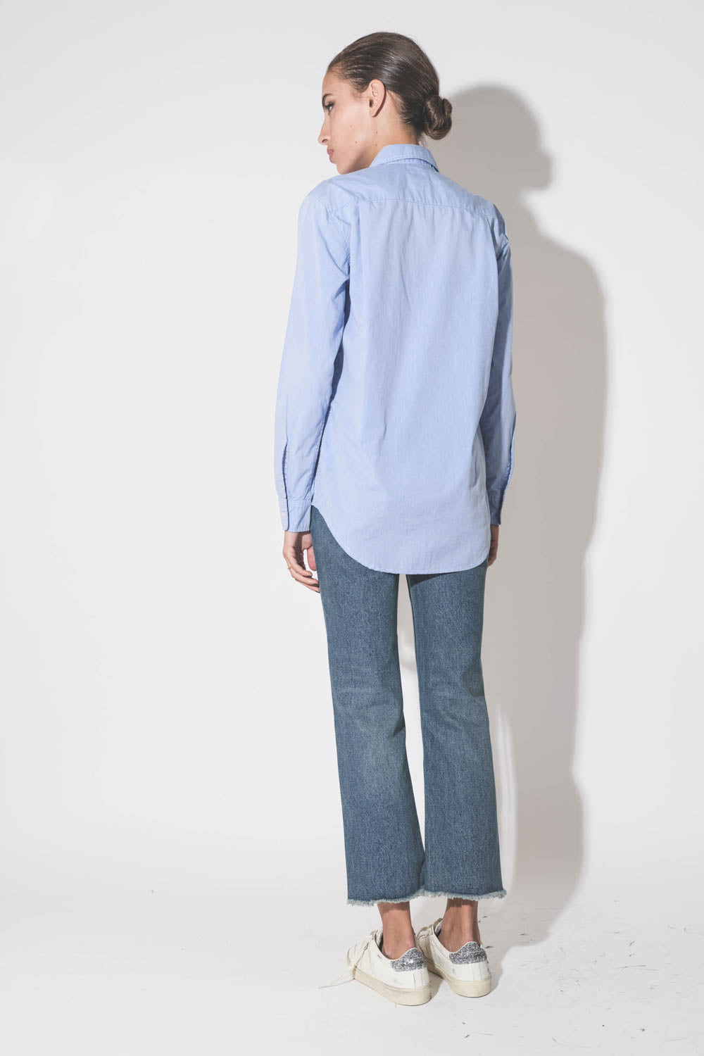 GOLDEN GOOSE P000621 Deryn cropped flare jeans
