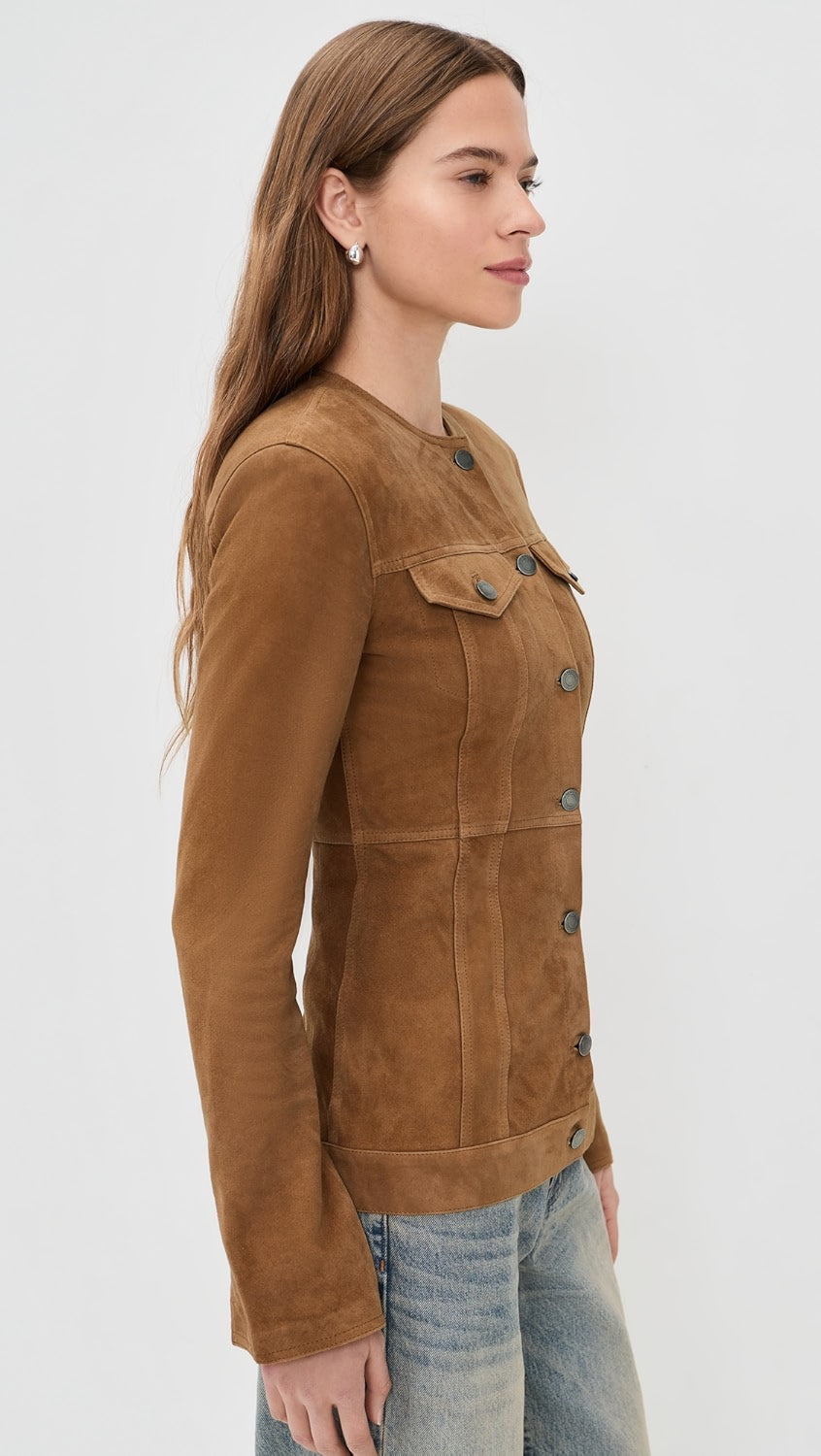 HAIKURE temple suede jacket
