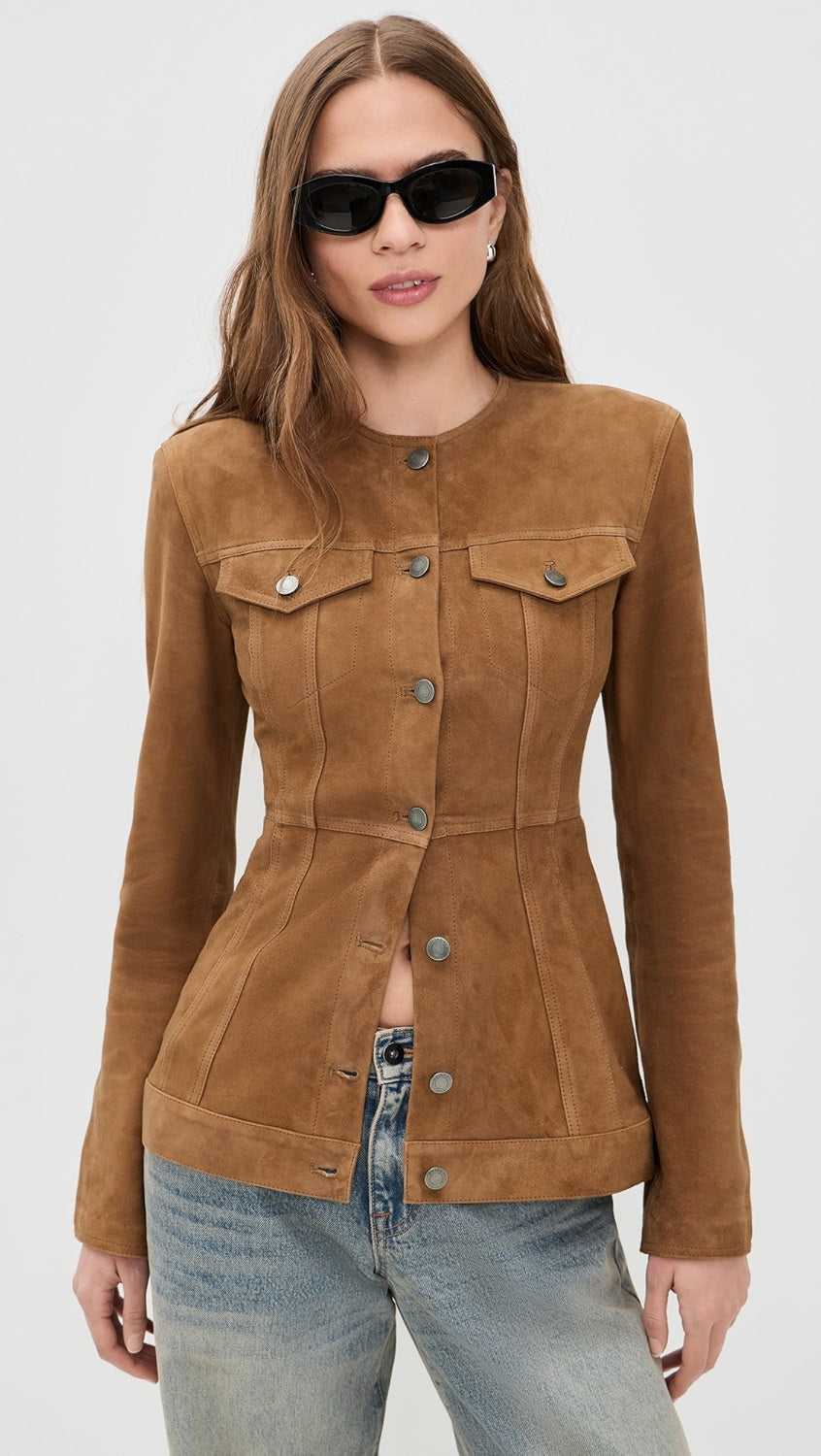 HAIKURE temple suede jacket