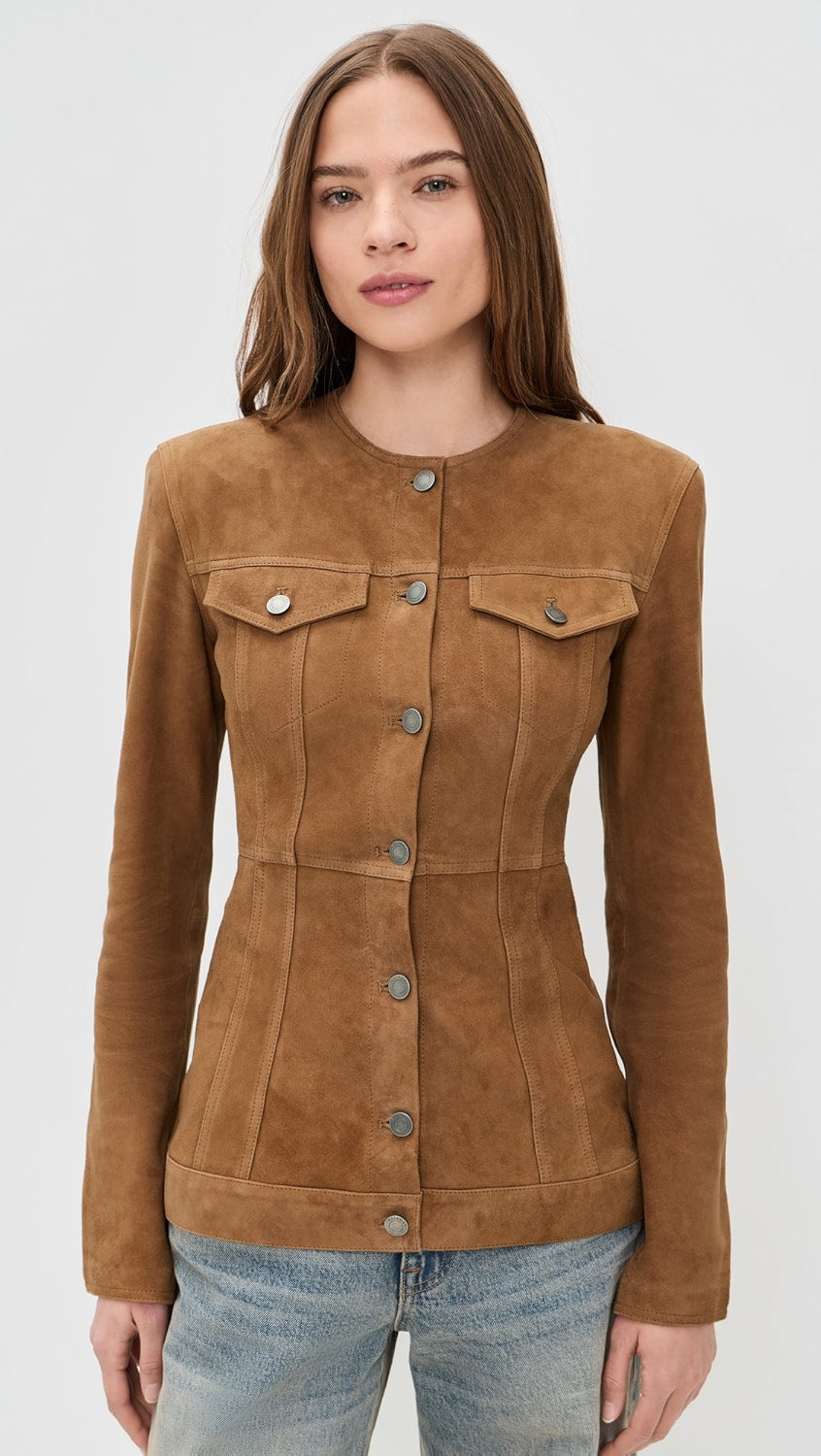 HAIKURE temple suede jacket