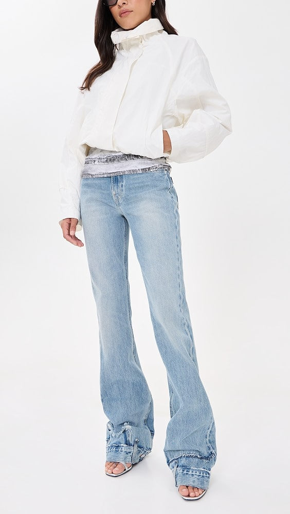 HAIKURE FLORA cut pollock jeans