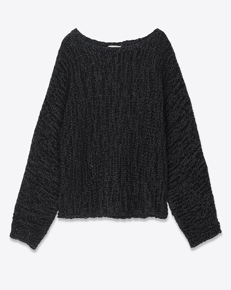 HAIKURE JENNA open-knit sweater dark grey
