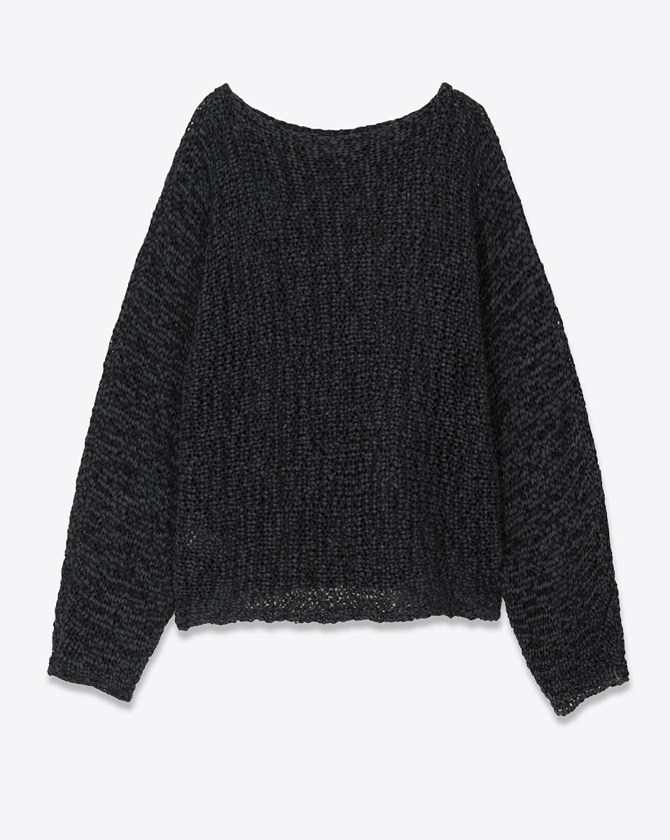 HAIKURE JENNA open-knit sweater dark grey