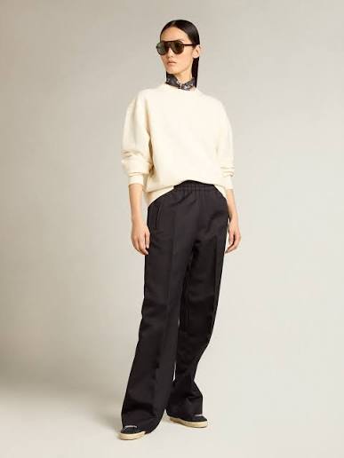 GOLDEN GOOSE P001579 boxy sweatshirt heritage white