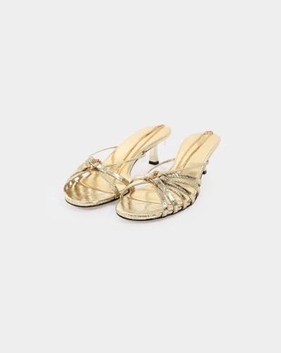 Golden Goose Nico Kitten heel gold