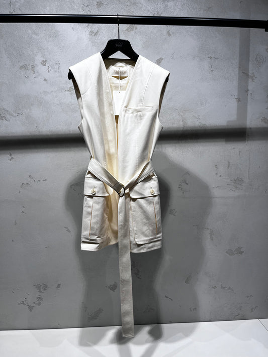 ULLA JOHNSON TWYLA vest ecru