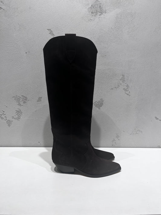 ISABEL MARANT DENVEE high boots chocolate
