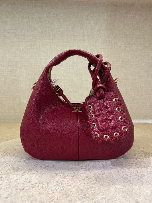 GANNI Hobo Mini red