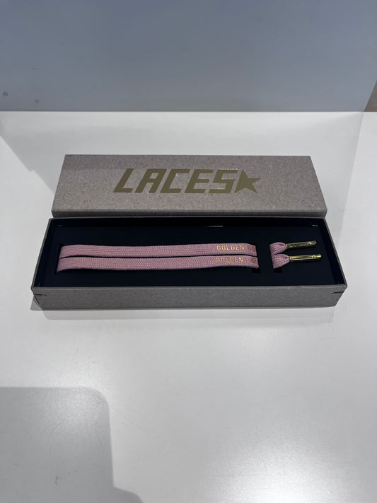 GOLDEN GOOSE laces old pink